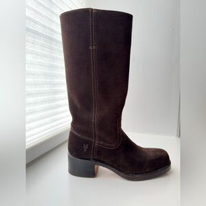 Frye Campus Brown Suede Boots